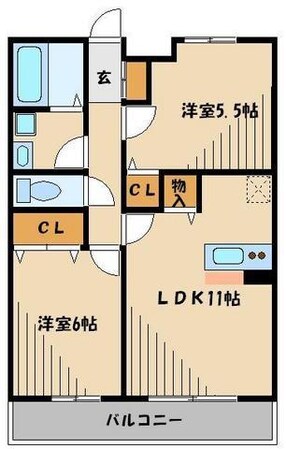 フォンテーヌの物件間取画像